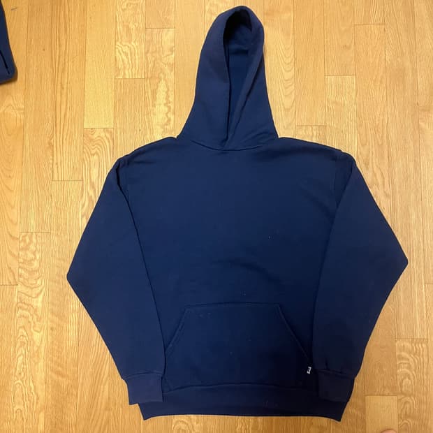 [L] 80s USA 빈티지 러셀 후드티 네이비