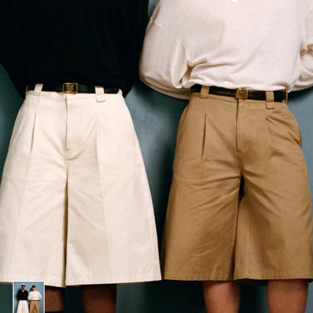 자라 윌리차바리아 와이드핏 턱 디테일 버뮤다팬츠