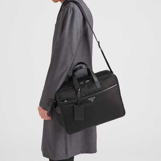 (새상품급)프라다 리나일론 사피아노 브리프케이스(투지퍼)