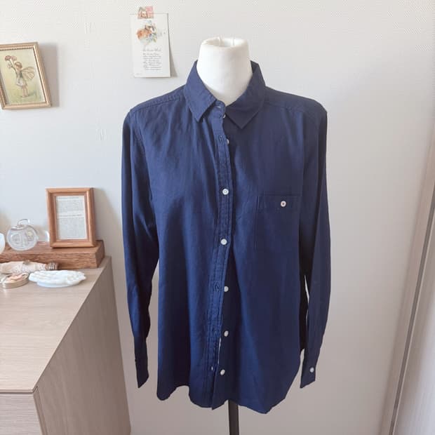 블루 린넨 셔츠 (새상품)