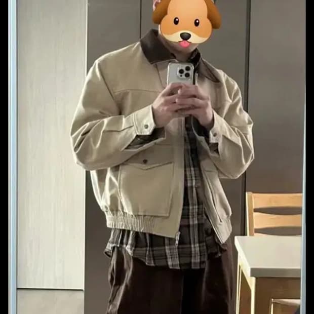 드로우핏 헌팅자켓 샌드베이지 L