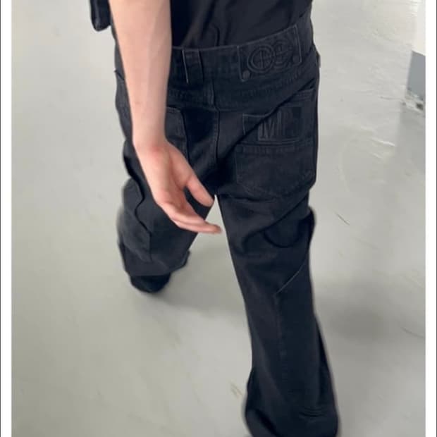 플라스틱프로덕트 MPA claf porket pants black