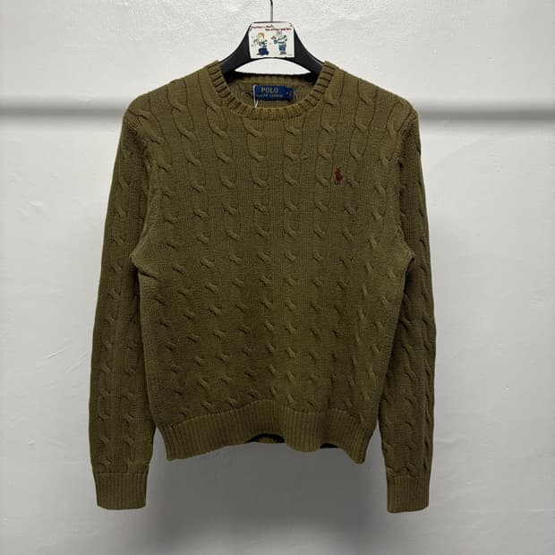 폴로 랄프로렌 케이블 니트 30 ( 목 변색 )