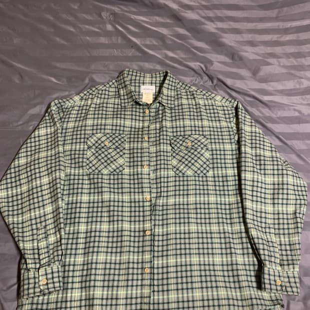 카키스 체크셔츠
