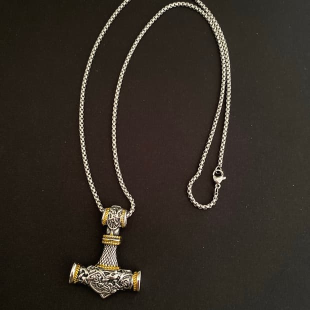 해머 바이킹 부적 팬던트 목걸이