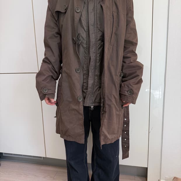 2000s  Belted Field Coat jacket