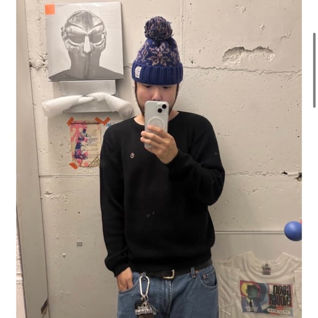 00s 베이프 니트 블랙