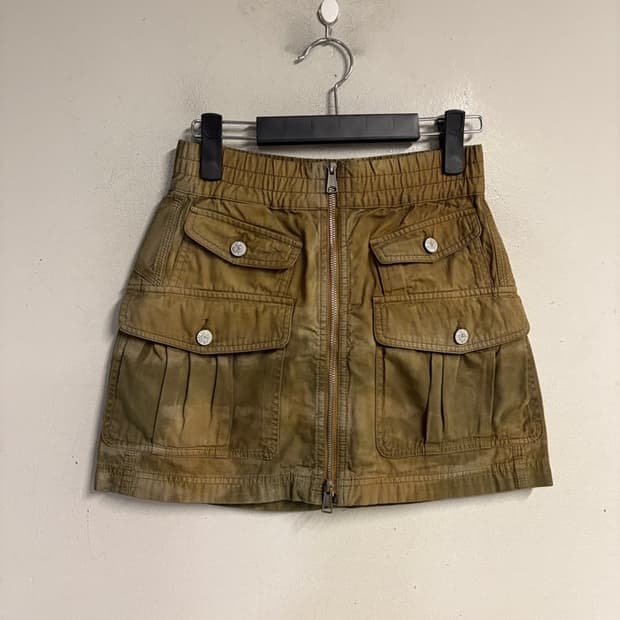DIESEL Zip-Front Cargo Mini Skirt 