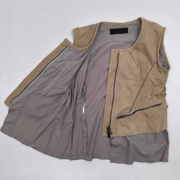 Haider Ackermann layer moto vest