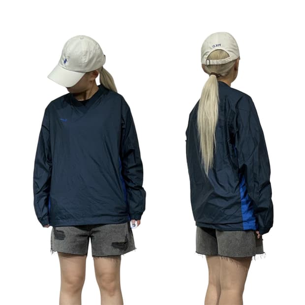 나이키 네이비 트랙 바람막이 자켓 M