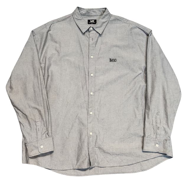 Lee 로고 코튼 셔츠 (XL / 오버핏)