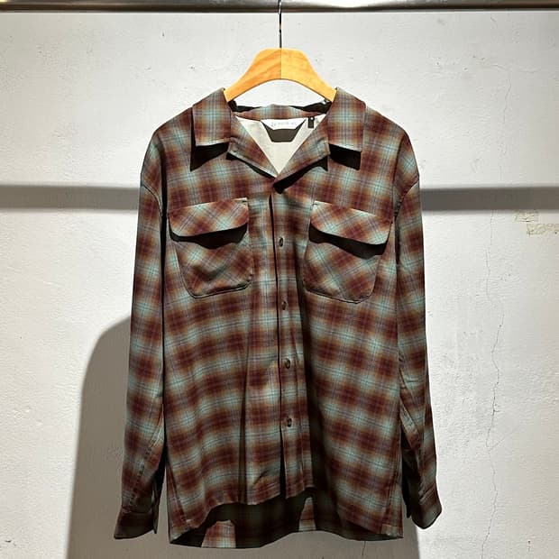 Beams Rayon On Bray Check Shirt