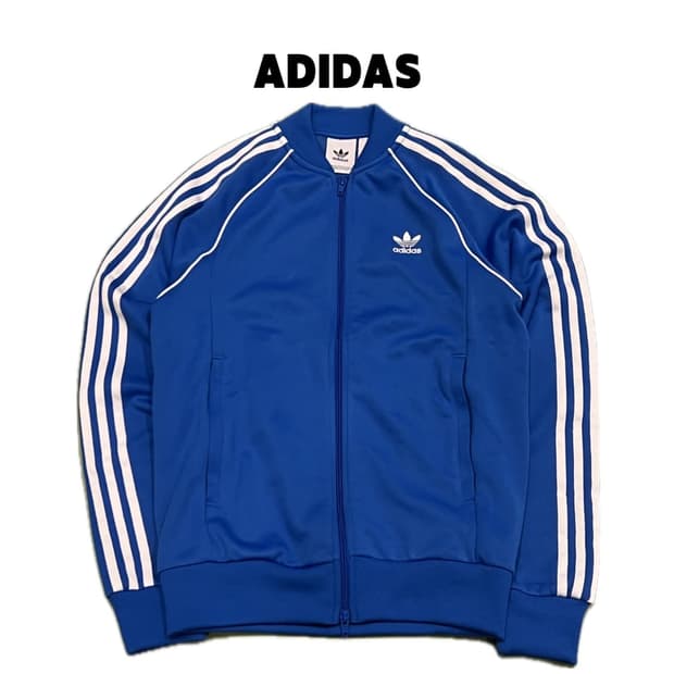 (M) 아디다스 슈퍼스타 트랙탑 져지 블루