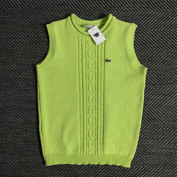 라코스테 우먼스 아카이브 니트 베스트o 2856