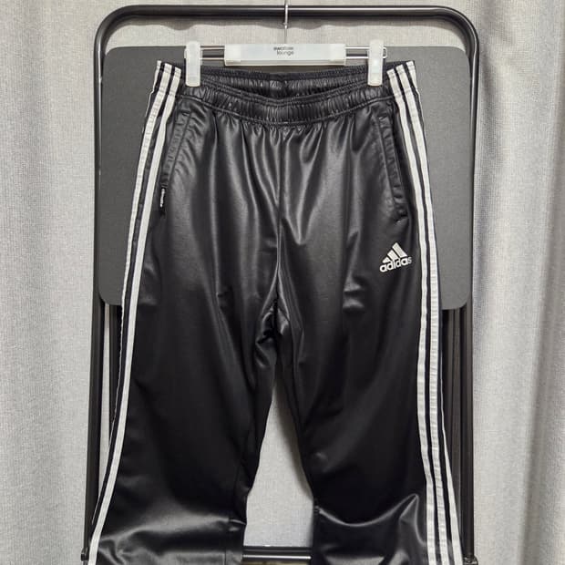 Adidas 아디다스 유광 실버 트랙 팬츠 32-34