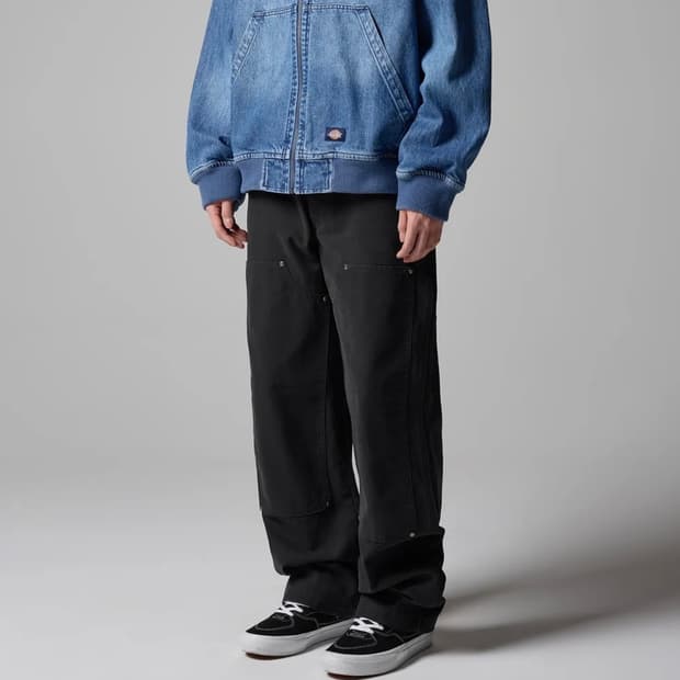 디키즈 톤워시드 덕 캔버스 더블니 팬츠