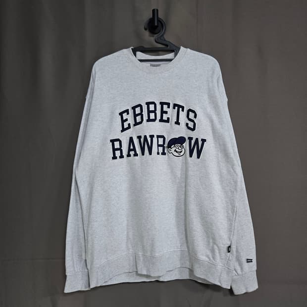 No.100 이벳필드 EBBETS FIELD 그래픽 맨투맨 그레이
