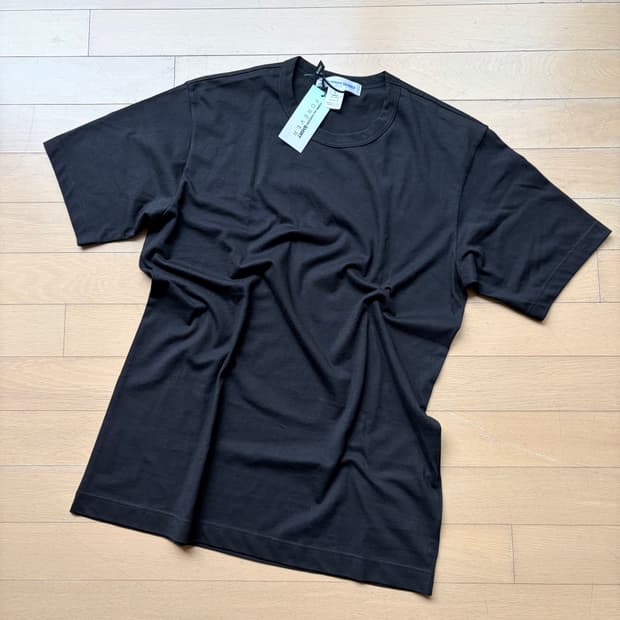 [L] 꼼데가르송 셔츠 forever 라인 티셔츠 블랙