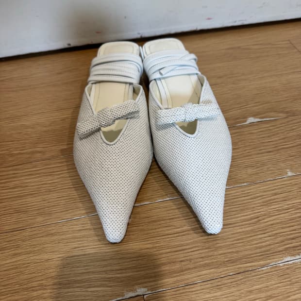 드래곤블루스 리본 레이스업 뮬