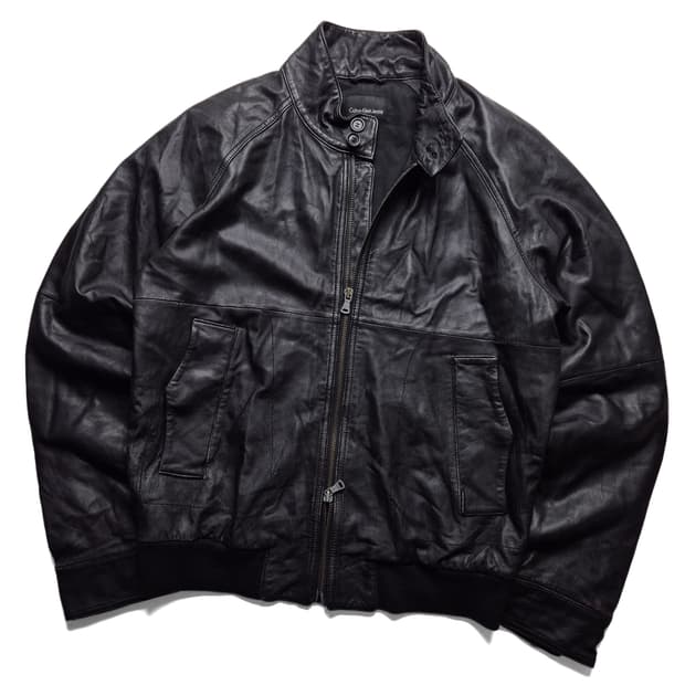 [M] 캘빈클라인 양가죽 블루종 자켓