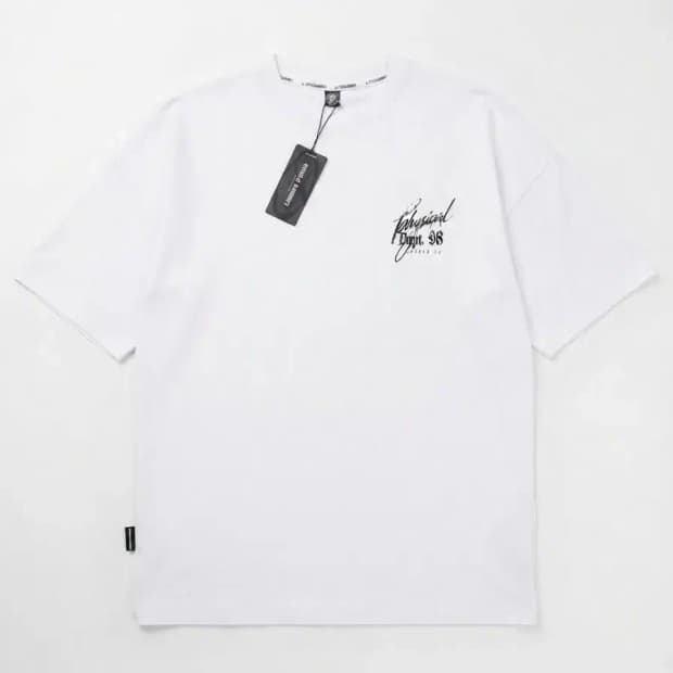 PHYSICAL GARMENTS 화이트 반팔티 L