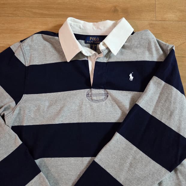 폴로 여성보이즈 럭비 카라티 네이비XL