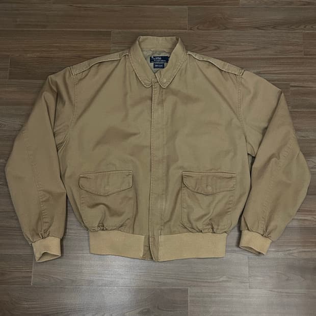 80s usa 폴로 a-2 봄버 자켓