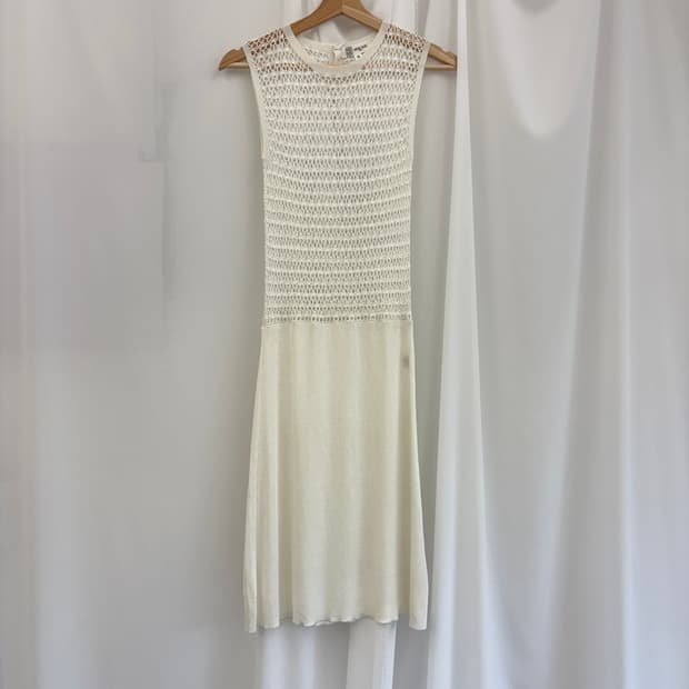 Crochet Knit Openwork Long Dress