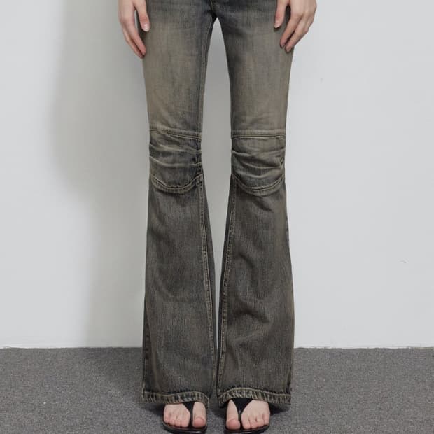 보헴서 KNEE POINT VINTAGE BOOTCUT, BLUE, M