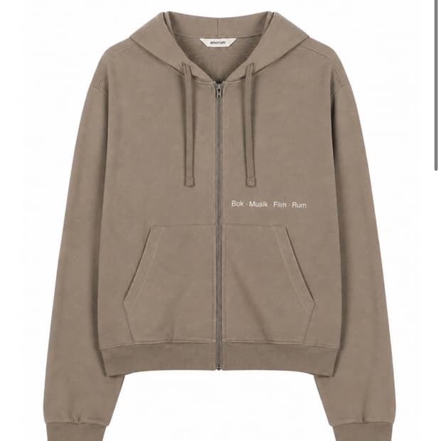 [2]enorum  Rum Hoodie Zip-up khaki