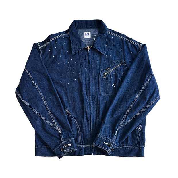BEAMS X LEE Sashiko Denim Blouson