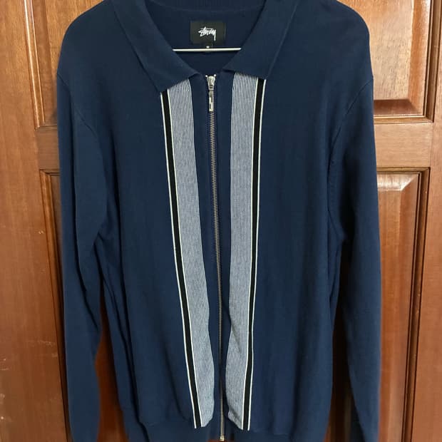 스투시 니트 집업