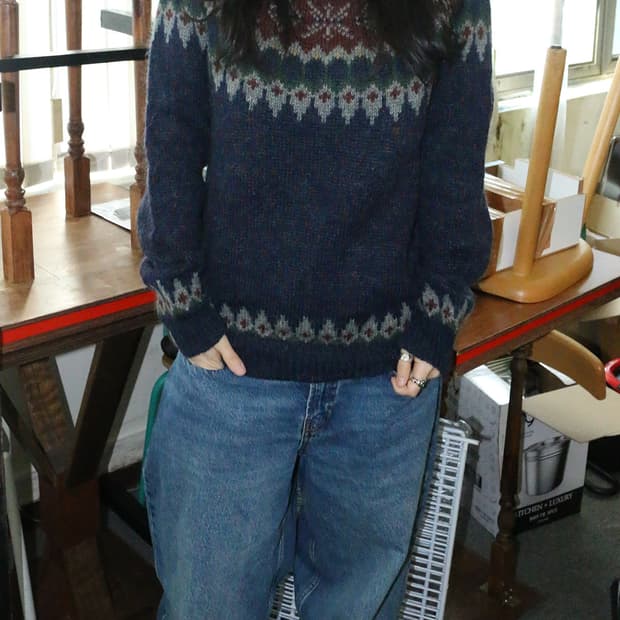 울리치 빈티지 노르딕 스웨터