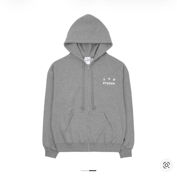 아이앱 스튜디오 후드 집업 그레이 L