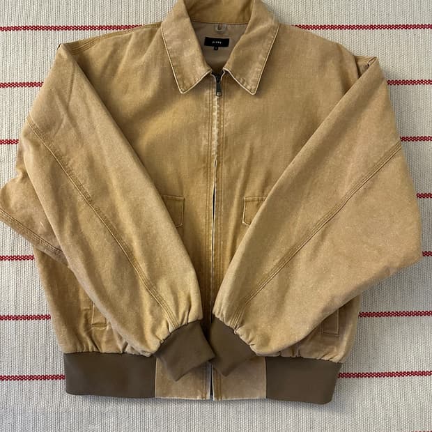 빔즈 코튼 봄버 자켓 블루종 베이지 (S)