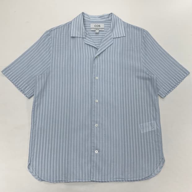 COS 코스 스트라이프 반팔 셔츠 (S)