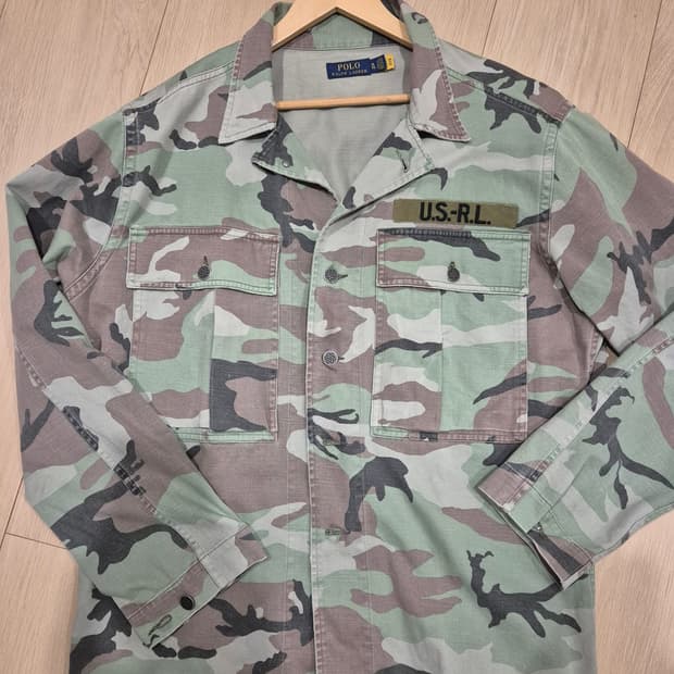 폴로랄프로렌 카모 셔켓 XL