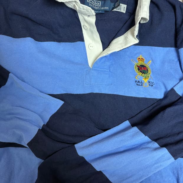 폴로 럭비티 네이비/파랑색 m