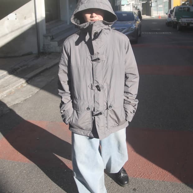 아르마니 익스체인지 아카이브 더플 후드 자켓