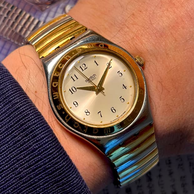 96년판) 빈티지 스와치 골드익스팬션 스트랩 Tonality