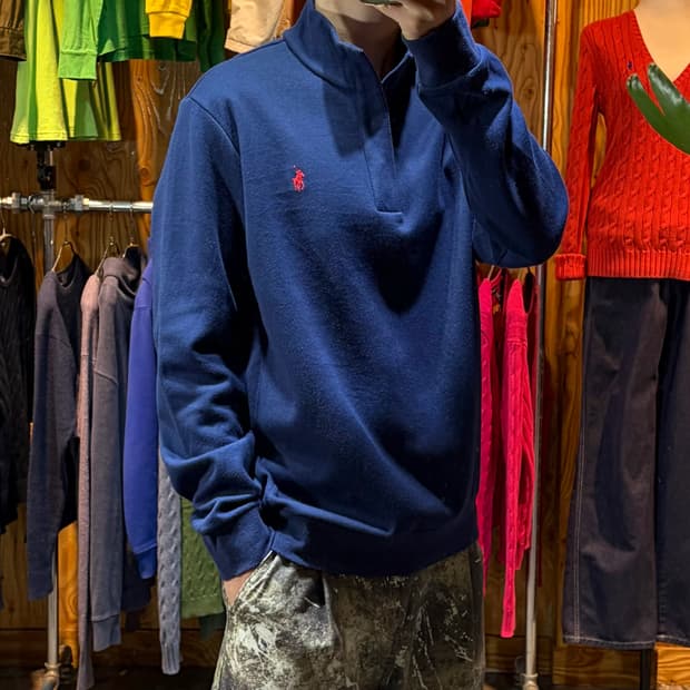 L 폴로랄프로렌 레드포니 버튼 코튼 아노락