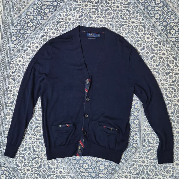 폴로 랄프로렌 메리노울 네이비 가디건 (M)