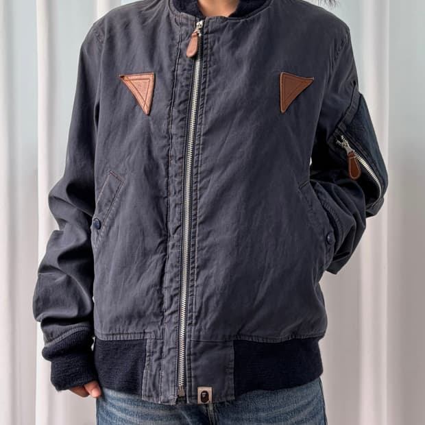 [M]베이프 BAPE B-15A 코튼 플라이트 자켓