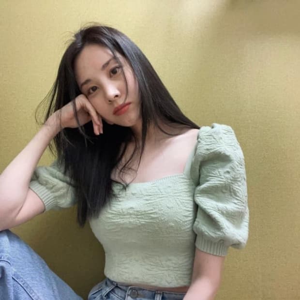 [새상품] 자라 자카드 크롭 탑 서현 니트