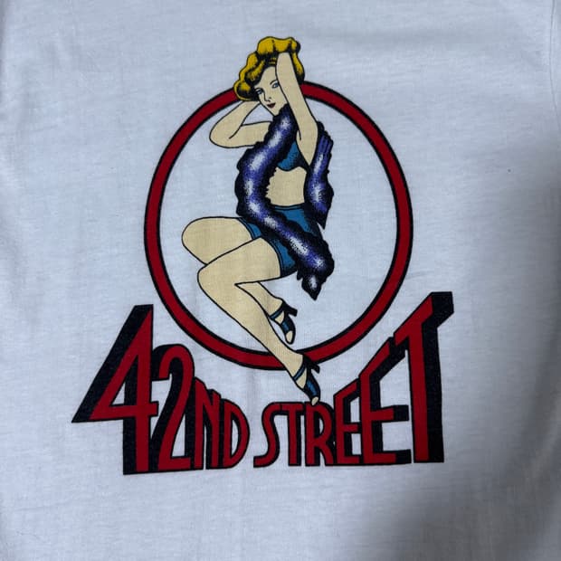 80s usa 42nd street 브로드웨이 뮤지컬 티셔츠 50 50
