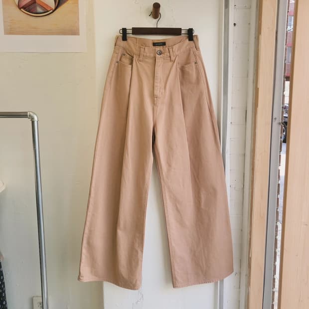 Jeanasis 핀턱 베이지 진(Japan made)