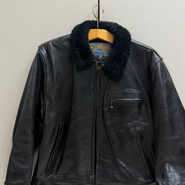 에어로레더 하이웨이맨 크롬악셀 홀스하이드 레더자켓