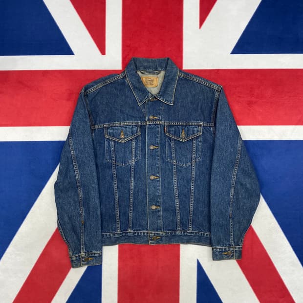 90s 리바이스 오렌지탭 데님자켓 L 