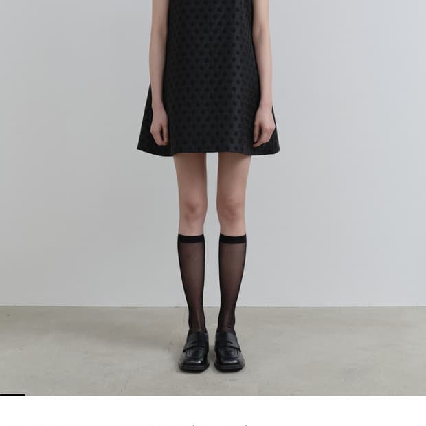 KILO REVERSIBLE DOT DRESS (BLACK)