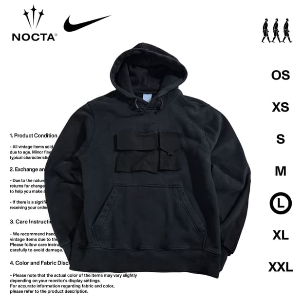 녹타 X 나이키 NRG 테크 후드티 L사이즈